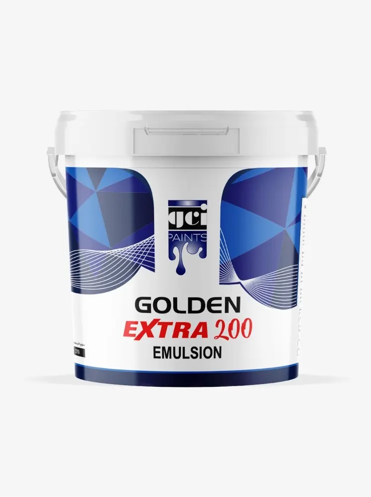 02-Emulsion Extra200 acrylic Water Based paint- Golden Chemical   دهان املشن اكسترا 200 اساس مائي اكريليكي