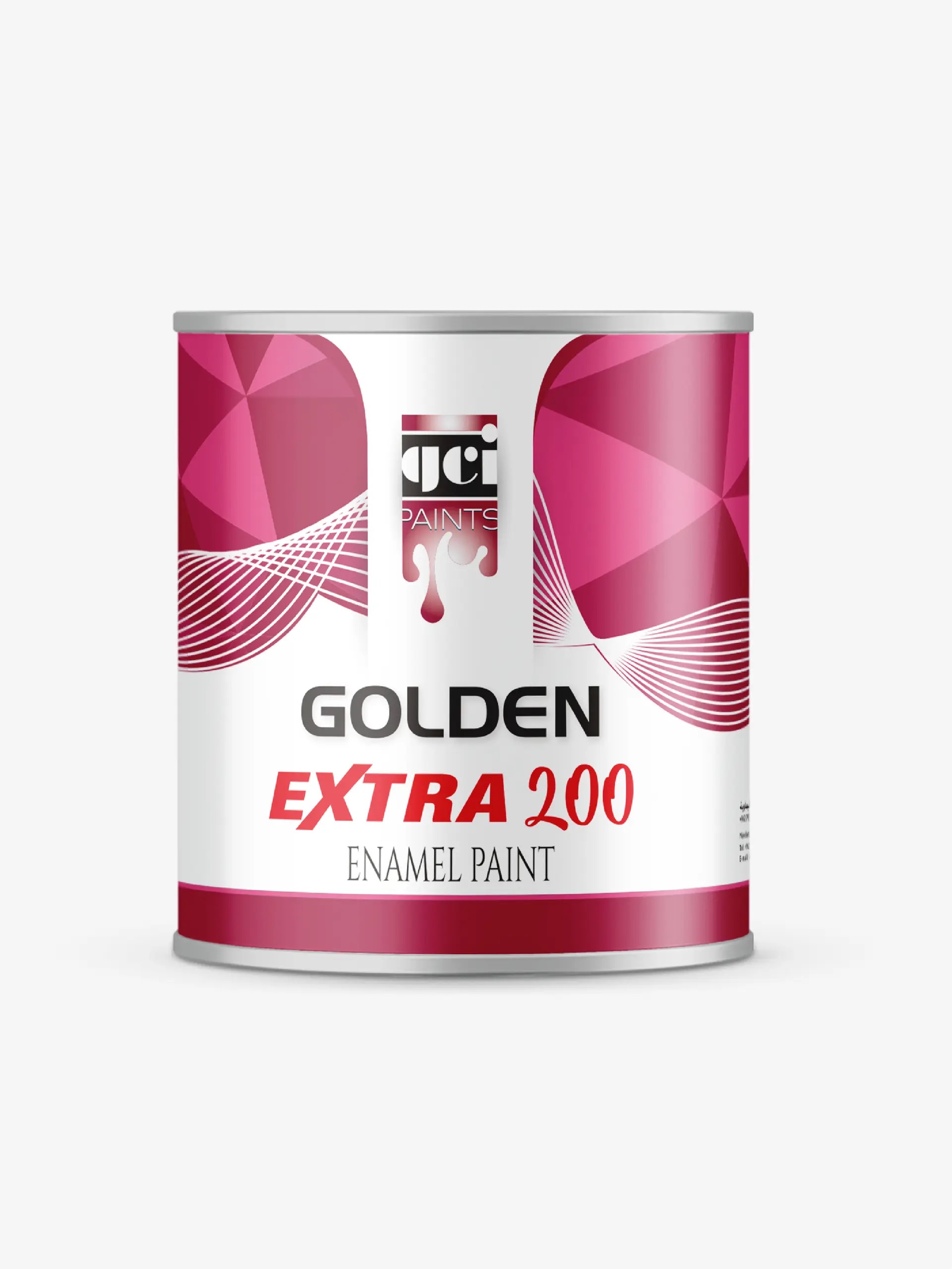 17-Enamel paint  Extra 200 decorative architectural paint based on high quality alkyd resin. Used for all types of surfaces (Concrete, Wood, and Metal). Golden paints