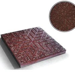 Leaf-Pattern_outdoor-Sidewalk_concrete - Traditional - Tiles - Al Mutatawera for Concrete Products